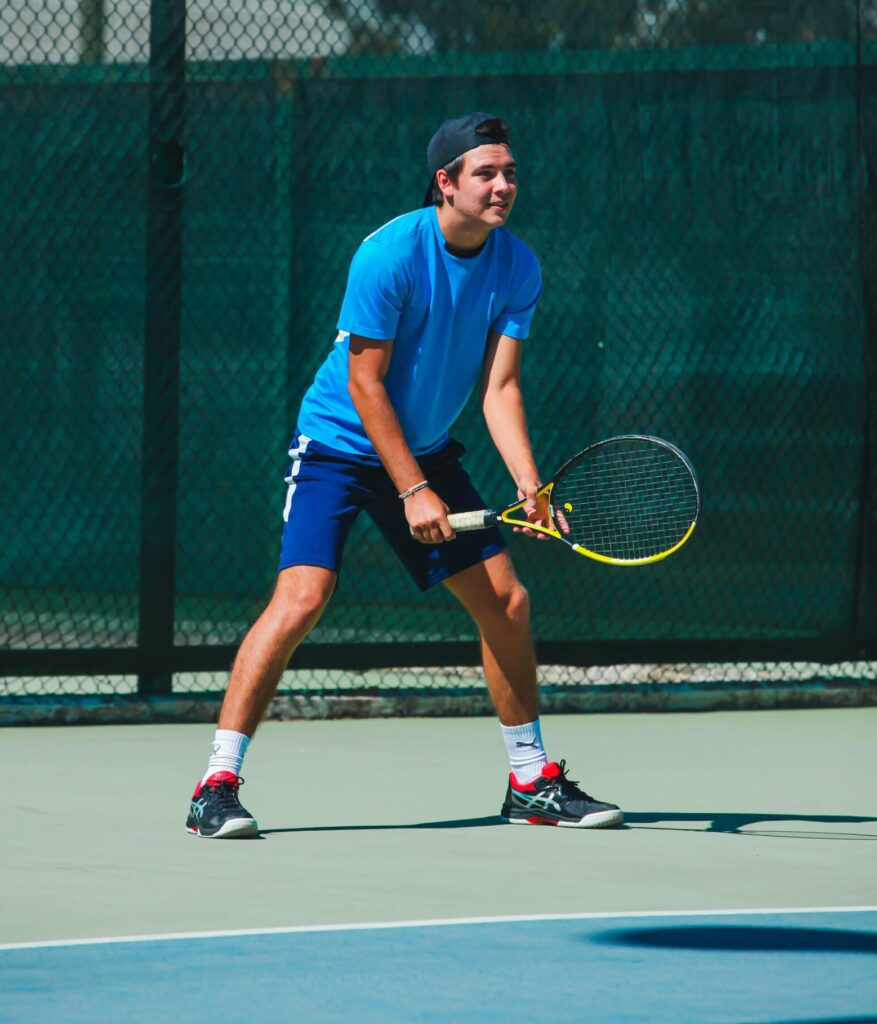 Tennis Positions: Player in Baseline Position